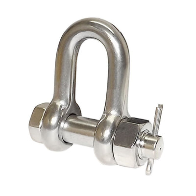 5 PC Stainless Steel 5/16'' Marine Bolt Screw Pin Chain Shackle D Anchor 1300 LB