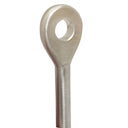 5 PC Swage Eye Terminal End for 3/16" Wire Rope Solid Stainless Steel 316 Grade