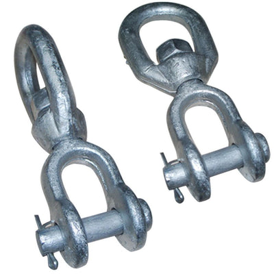 5 PCS 1/4 Inch JAW EYE Swivel Marine Mooring Galvanized 850 lbs