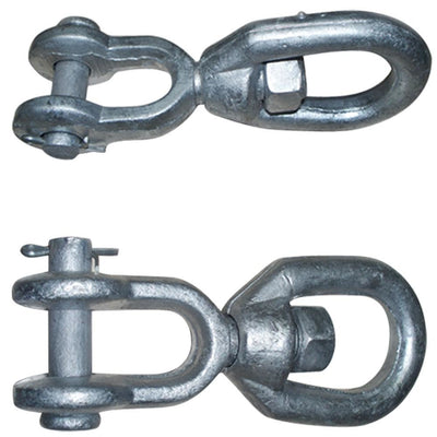 5 PCS 1/4 Inch JAW EYE Swivel Marine Mooring Galvanized 850 lbs