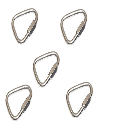 5 PCS Stainless Steel 1/4" Marine Triangle Quick Link 880 LBS Boat Rig