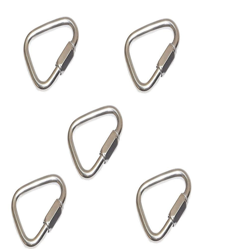 5 PCS Stainless Steel 3/16" Marine Triangle Quick Link 660 LBS Boat Rig