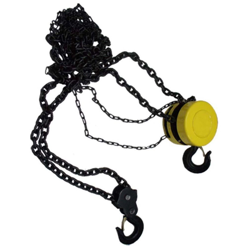 5 Ton 3/8" Chain Hoist Lift Winch Puller Block Pulley Come Along Hand Tools