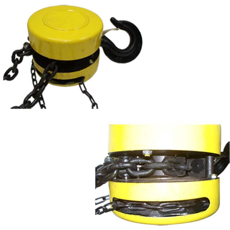 5 Ton 3/8" Chain Hoist Lift Winch Puller Block Pulley Come Along Hand Tools