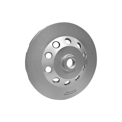 5" Double Row Diamond Grinding Cup Wheel 5/8-11" Grinding Wet/Dry For Concrete Masonry