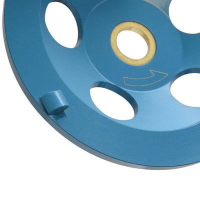5" PCD Cup Wheel Grinder Epoxy Paint Removal 7/8"-11 Arbor 4 Segments