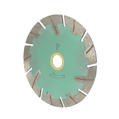 5'' x .085'' x 7/8''- 5/8'' Turbo Segmented Wet/Dry Cutting Saw Blade 10mm Rim