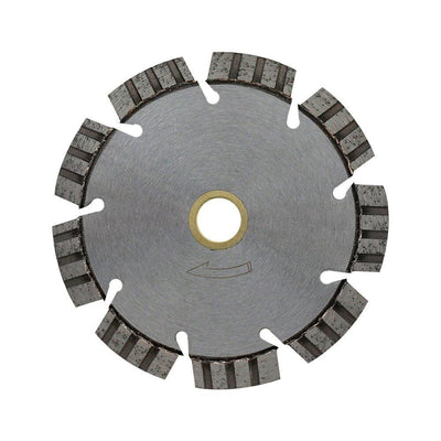 5''L Turbo Segmented Diamond Saw Blade Concrete Hard Brick Field Stone Cutter 7/8''-5/8'' Arbor