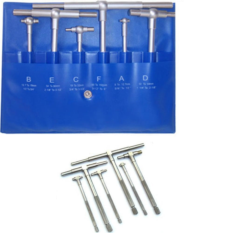5/16 to 6 inch Telescopic Bore Gauges Measurement - 6 PC
