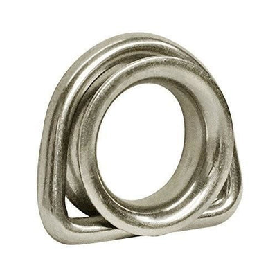 5/16'' Stainless Steel Marine Boat D ring Thimble Round Shave Wire Rope