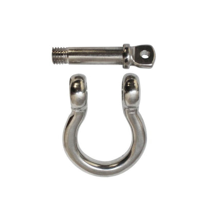 5/32'' Screw Pin Anchor Rigging Bow Shackle Stainless Steel Set 10 PCS For Marine Boat WLL 350 Lbs