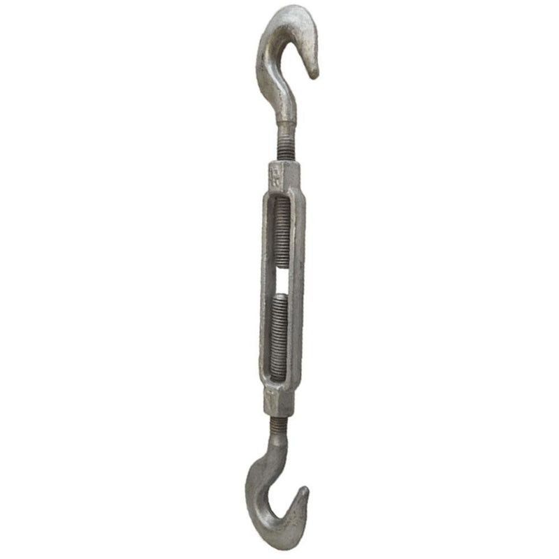 5/8 x 12" Turnbuckle Hook Hook Galvanized Steel 2250 LBS Marine Boat Shade Sail