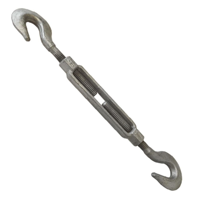 5/8 x 12" Turnbuckle Hook Hook Galvanized Steel 2250 LBS Marine Boat Shade Sail