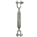 5/8" x 6" Jaw Jaw Turnbuckle Stainless Steel 316 Working Load Limit 3200 LBs