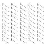 50 PC 8" Chrome Grid Wall Metal Hooks, Display For Use W/ Gridwall Panels