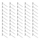 50 PC 8" Chrome Grid Wall Metal Hooks, Display For Use W/ Gridwall Panels