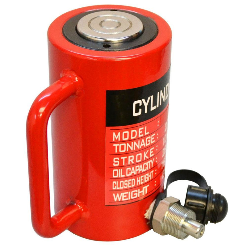 50 Ton Hydraulic Cylinder 3.93" (100mm) Stroke 175mm Closed Height Lift Jack Pressure Pump