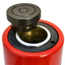 50 ton low profile hydraulic cylinder with heavy duty steel housing and handle