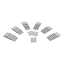 500 Pcs 2" x 2" Gray Plastic Earring Display Cards – Plain Jewelry Hang Cards for Retail Stores, Boutiques & Craft Displays