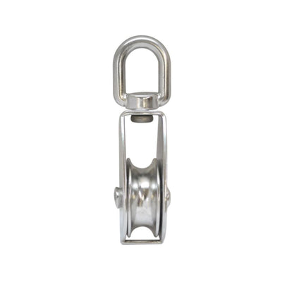 50mm Stainless Steel Single Sheave Swivel Eye Pulley Marine Rigging Hoist Lift  800 Lb Cap
