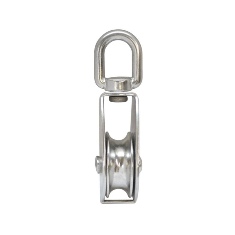 50mm Stainless Steel Single Sheave Swivel Eye Pulley Marine Rigging Hoist Lift  800 Lb Cap