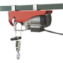 510W Electric Wire Rope Hoist 220 lb / 440 lb Capacity Cable Lift with Pulley, Overhead Electric Hoist for Garage, Workshop & Warehouse