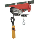 510W Electric Wire Rope Hoist 220 lb / 440 lb Capacity Cable Lift with Pulley, Overhead Electric Hoist for Garage, Workshop & Warehouse