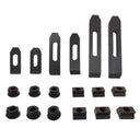 52 PC Clamping Kit T-Slot 1/2" End Clamp Flange Coupling Nut Step Block Set
