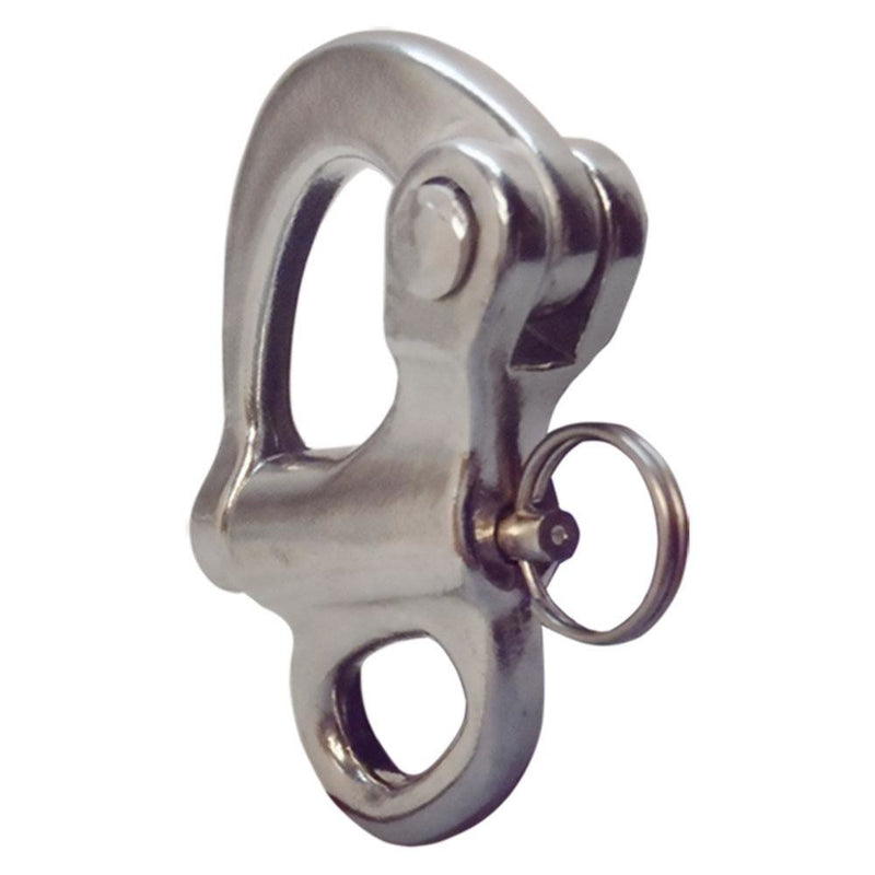 5PC Stainless Steel 316 Fixed Eye Snap Shackle 2" Sailboat Quick Release Locking