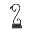 7'' High Raw Steel Earring Display Stand Retail Store Fixture Holds 6 Pairs, Industrial Jewelry Rack for Stud & Dangle Earrings