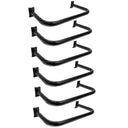 6 PC  Black U Shaped Hangrail Curved Tube Hanger Gridwall Bracket Clothing Rack Retail Display