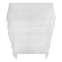 6 PC Display Fixture Clear Lucite Acrylic U Cubes Riser Nester Display Retail Store