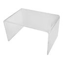 6 PC Display Fixture Clear Lucite Acrylic U Cubes Riser Nester Display Retail Store