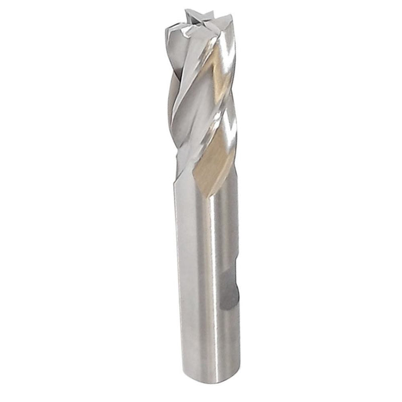6 PC HSS 4 Flute End Mill Set 1/8"-1/2" x 3/8" High Speed Steel Milling Shank