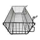 6 Pc Metal Wire Black Slatwall Gridwall Pegboard Large Double Sloping Basket Rack Fixture