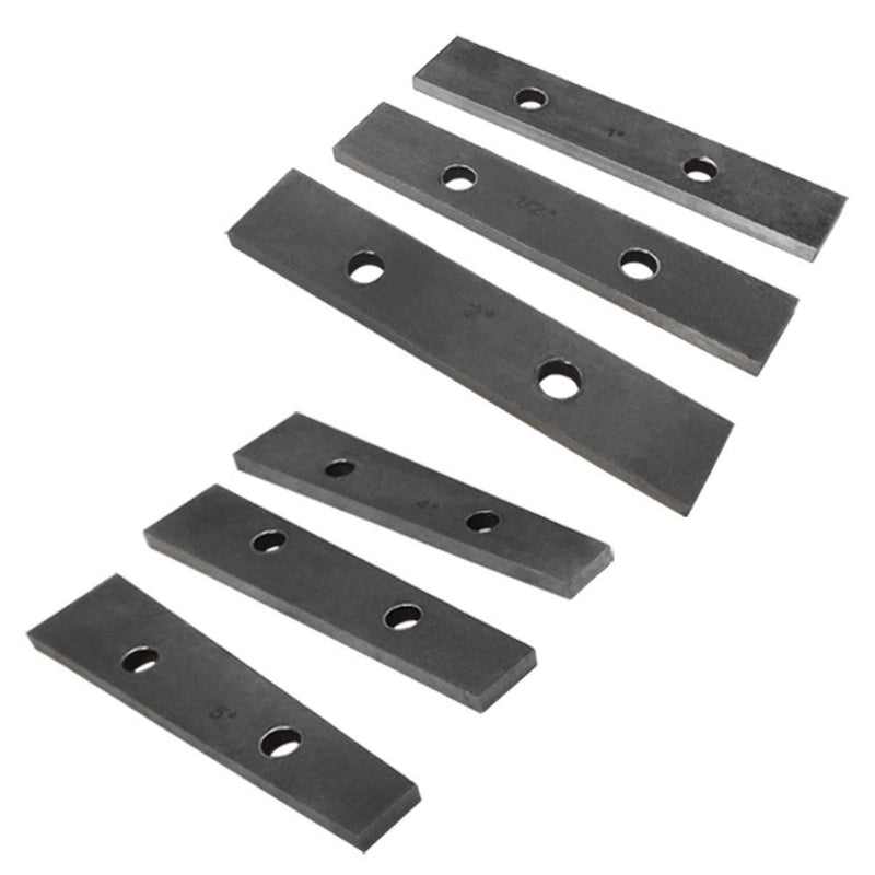 6 PCS 1/2 - 5° THIN ANGLE BLOCK Vise Precision Gage Set 1/2 1 2 3 4 5 Degree