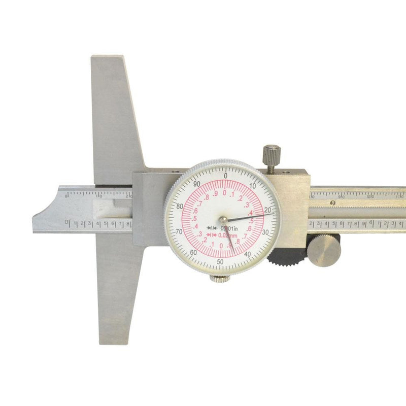 6" Inch Dial Caliper Ruler 150mm Metric Dual Reading Mechanic Precision Measuring Tool Scale