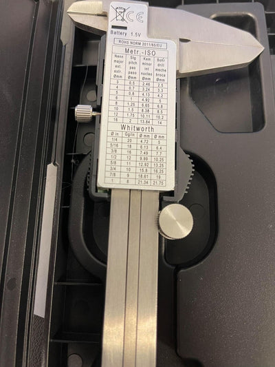 6"/150mm Digital Caliper Micrometer Measuring Tool with LCD Screen, Inch/Millimeter Conversion