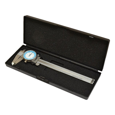 6'' Dial Caliper Gage Gauge Precision Measuring Tool Ruler Scale Read 0.01" 64th Fractional Stainless Steel
