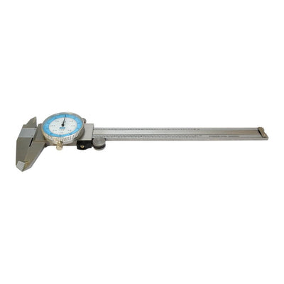 6'' Dial Caliper Gage Gauge Precision Measuring Tool Ruler Scale Read 0.01" 64th Fractional Stainless Steel