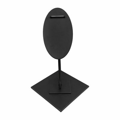 6''L x 6''W Aaron Contemporary Single Shoe Stand Raw Steel Metal Display Fixture