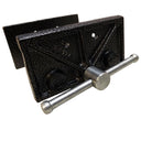 Woodworking vise assembly with cast side plates and central lead screw