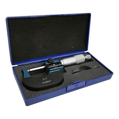 1" Digit Outside Micrometer, 0.0001'' Graduation with Ratchet Stop