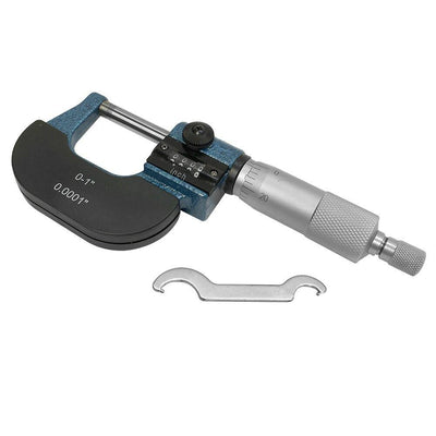 1" Digit Outside Micrometer, 0.0001'' Graduation with Ratchet Stop