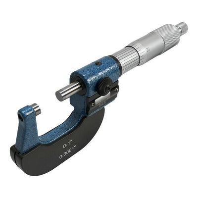 1" Digit Outside Micrometer, 0.0001'' Graduation with Ratchet Stop