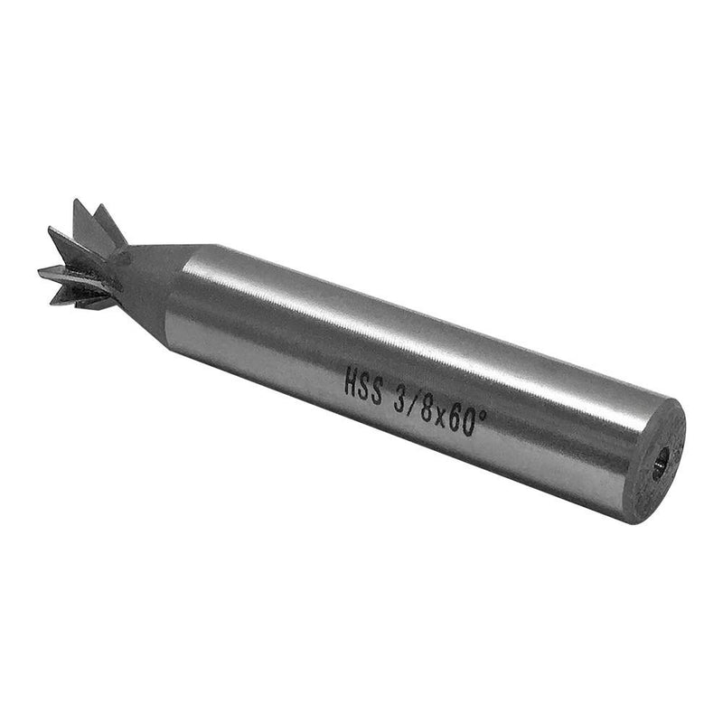 60 Degree HSS Dovetail Cutter Tool Bit 3/8" x 3/8" High Speed Steel Milling Lathe Tool Bit Cutter