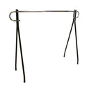 62"x 19"x 54" Black Single Rail Clothing Rack, Garment Display Stand for Retail Store & Home Closet Organization
