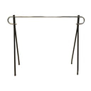 62"x 19"x 54" Black Single Rail Clothing Rack, Garment Display Stand for Retail Store & Home Closet Organization
