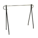 62"x 19"x 64" Black Single Rail Clothing Rack, Garment Display Stand for Retail Store & Home Closet Organization