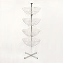 63'' High 4 Basket Display Clothes Rack Tier Spinner Rack Dump Bin Retail Fixture Merchandising